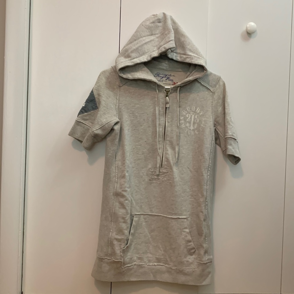 Short sleeve hoodie, perfect for those breezy summer nights